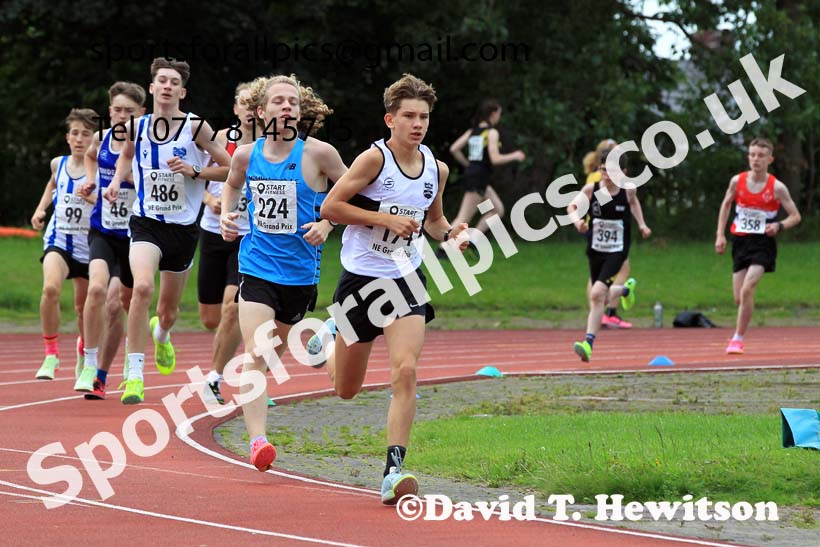 1500 metres, 2023 NEGP 5 Monkton, Wed, July 26th. Photo: David T. Hewitson/Sports for All Pics